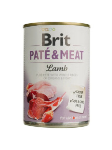 Вологий корм для собак Brit Pate & Meat Lamb з ягням 400 г