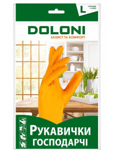 Робочі латексні універсальні рукавички Doloni, розмір L