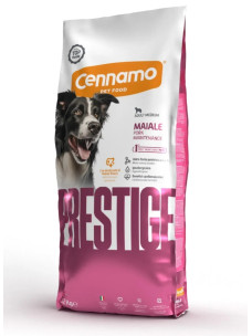 Сухой корм Cennamo Prestige Medium для взрослых собак средних пород со свининой, 12 кг