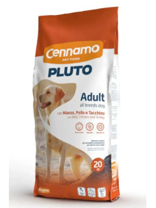 Корм для собак Cennamo Pluto Adult для взрослых с говядиной, курицей и индейкой, 20 кг