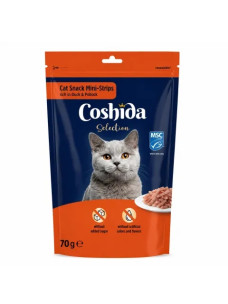 Лакомства для кошек, мини-полоски с уткой и минтаем Selection Cat Snack Mini-Strips rich in Duck & Pollock, 70 г