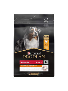 Корм для собак середніх порід Pro Plan Medium Adult 1+ Everyday Nutrition з куркою 3 кг