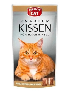 Ласощі для котів подушечки, для шкіри та вовни, Perfecto Cat Haar&Fell, 50 г