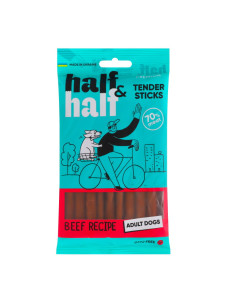 Лакомства для собак со вкусом говядины Half&Half Tender Sticks Adult 100 г