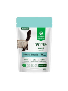 Вологий корм для котів для догляду за шкірою та шерстю  Nature's Protection 85 г