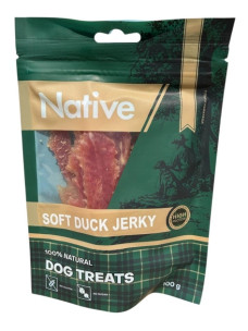 Ласощі для собак - Ніжна качка в'ялена Native Dog 100 г