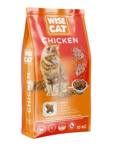 Сухий корм Wise Cat Chicken для кішок з Куркою 10 кг