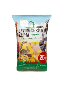 Комбикорм для птицы Селянский корм с 1 дня 25 кг