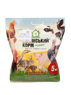 Комбикорм для сельскохозяйственной птицы Селянский корм с 4 недель 5 кг