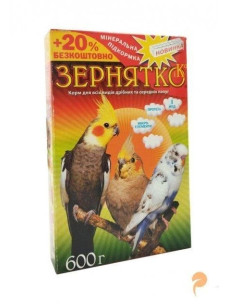 Корм для попугаев Зернятко Три попугая Корелла 600 г