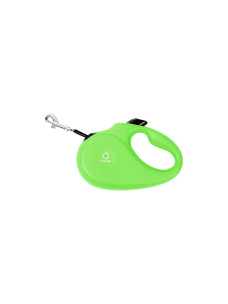 Повідець-рулетка для собак Waudog R-leash, салатовий, S, 5 м, до 15 кг, 81245