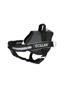 Шлея для собак Collar Police № 4, чорна, обхват 70–100 см, 07071