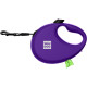 Поводок-рулетка для собак Waudog R-leash M, 5 м, до 20 кг, фиолетовый, со светоотражающей лентой и контейнером для пакетов, 26289