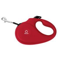 Повідець-рулетка для собак Waudog R-leash, червоний, L, 5 м, до 50 кг, 81263