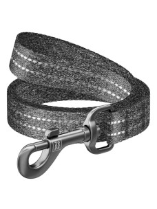 Поводок для собак Collar Re-cotton 030911 из хлопка, светоотражающий, 20 мм, 200 см, серый