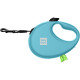 Поводок-рулетка для собак Waudog R-leash M, 5 м, до 20 кг, голубой, со светоотражающей лентой и контейнером для пакетов, 26282