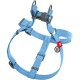 Шлейка для собак Collar из хлопка с QR-паспортом, светоотражающая, голубая, M, ширина 20 мм, обхват 50–80 см, 03322