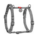 Шлейка для собак Collar из восстановленного хлопка с QR-паспортом, H-образная, светоотражающая, серая, L, ширина 25 мм, обхват A 60–85 см, B 60–100 см, 259311