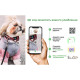 Шлейка для собак Collar из хлопка с QR-паспортом, светоотражающая, серая, XS, ширина 10 мм, обхват 30–40 см, 167011