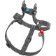 Шлейка для собак Collar из хлопка с QR-паспортом, светоотражающая, серая, L, ширина 25 мм, обхват 60–85 см, 033311