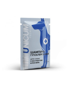 Шампунь для собак з алое вера Unicum 15 мл