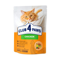 Сухий корм для котів старше 7 років Club 4 Paws з куркою, 900 г, 4989