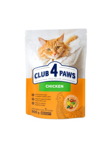 Сухой корм для кошек старше 7 лет Club 4 Paws с курицей, 900 г, 4989
