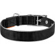 Нейлоновый двойной ошейник для собак Collar 64481 со светоотражающей вставкой, 40 мм, 46–58 см, черный