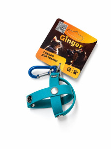 Держатель для мяча Ginger ПВХ магнит на карабине 5 см бирюзовый