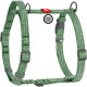 Шлейка для собак Collar из хлопка с QR-паспортом, H-образная, светоотражающая, зеленая, M, ширина 20 мм, обхват A 43–60 см, B 50–80 см, 259218