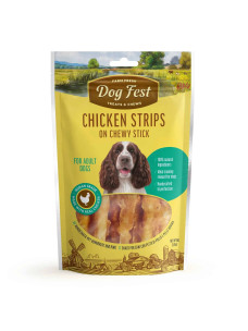 Лакомство для собак PF Dog Fest жевательная палочка с полосками курицы, 90 г