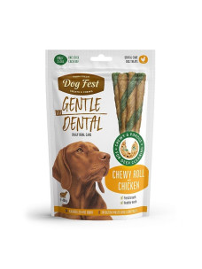 Лакомство для собак PF Dog Fest рулетик из мяса курицы для чистки зубов, 100 г