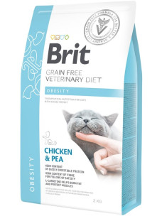 Корм Brit GF Veterinary Diets Cat Obesity для котів з надмірною вагою 2 кг
