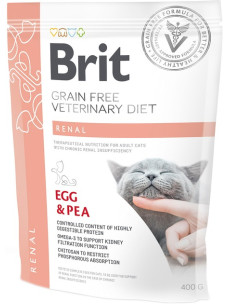 Корм Brit GF Veterinary Diets Cat Renal для кошек с почечной недостаточностью 400 г