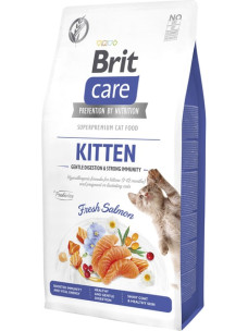Корм Brit care GF Kitten Gentle Digestion Strong Immunity з лососем для кошенят 400г