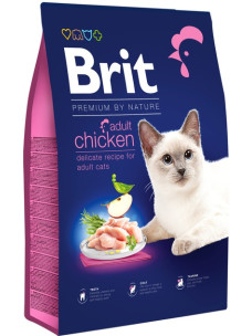 Корм Brit Premium by Nature Cat Adult Chicken з куркою для кішок 8 кг