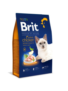 Корм Brit Premium Indoor для дорослих котів, що мешкають у приміщенні 300г.