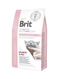 Корм Brit GF Veterinary Diets Cat Hypoallergenic з лососем і горохом для котів з харчовою алергією 2 кг