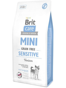 Корм для собак Brit Care Mini Grain Sensitive Venison для собак мини пород с чувствительным пищеварением с олениной 7кг