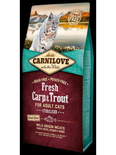 Сухий корм Carnilove Cat Fresh Carp & Trout Sterilised для стерилізованих котів 6 кг