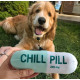 Іграшка плюшева для собак CHILLPILL Пігулка з пищалкою 20х7, 5см