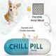 Іграшка плюшева для собак CHILLPILL Пігулка з пищалкою 20х7, 5см