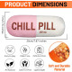 Іграшка плюшева для собак CHILLPILL Пігулка з пищалкою 20х7, 5см