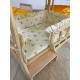 Дерев'яне ліжко для тварин Ginger Bed L з матрацом та подушкою 450х700х510 мм