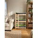 Лежак-поличка для тварин Ginger Shelf BOX LIGHT дерево на 3 яруси + 3 лежаки, 380х610х1000 мм ЛП3