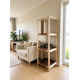 Дерев'яний лежак-полиця на 3 яруси для тварин Ginger Relax L, 580х1520х480 мм