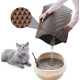 Килимок для котячого туалету Ginger Cat двошаровий під лоток 33х30х1см ромб / коричневий
