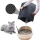 Килимок для котячого туалету Ginger Cat двошаровий під лоток 50х30х1см ромб / чорний