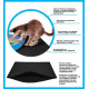 Килимок для котячого туалету Ginger Cat двошаровий під лоток 50х30х1см ромб / чорний