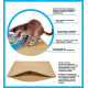Килимок для котячого туалету Ginger Cat двошаровий під лоток 50х30х1см ромб / бежевий